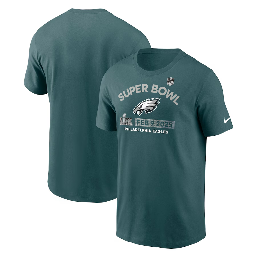 Men NFL Philadelphia Eagles green 2025 T shirts style 2->nfl t-shirts->Sports Accessory